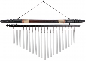 Aluminium chime, wind chime with bamboo - Variant 10 - 25x49x3 cm 