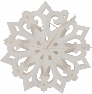 Snowflake Design decorative object, lampshade - Alaska model - 25x25x10 cm Ø25 cm