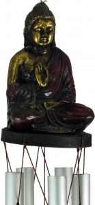 Chime with Buddha - red - 49x9x9 cm 
