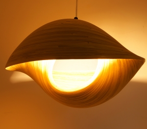 Design ceiling lamp/ceiling light, handmade in Bali from bamboo - model Bambusa 4/40cm