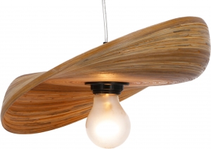 Design ceiling lamp/ceiling light, handmade in Bali from bamboo - model Bambusa 5 - 14x30x30 cm 