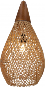 Large ceiling lamp/ceiling light, handmade in Bali from natural material, rattan - model Manduka - 60x30x30 cm Ø30 cm