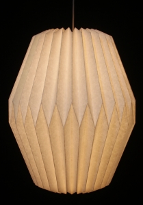 Origami Design Paper Lampshade - Portofino Model - 40x30x30 cm 