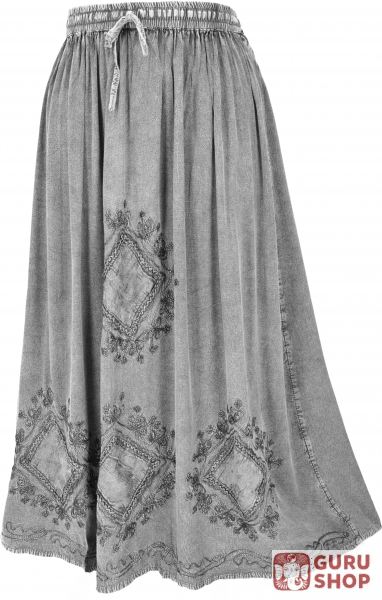 embroidered boho skirt