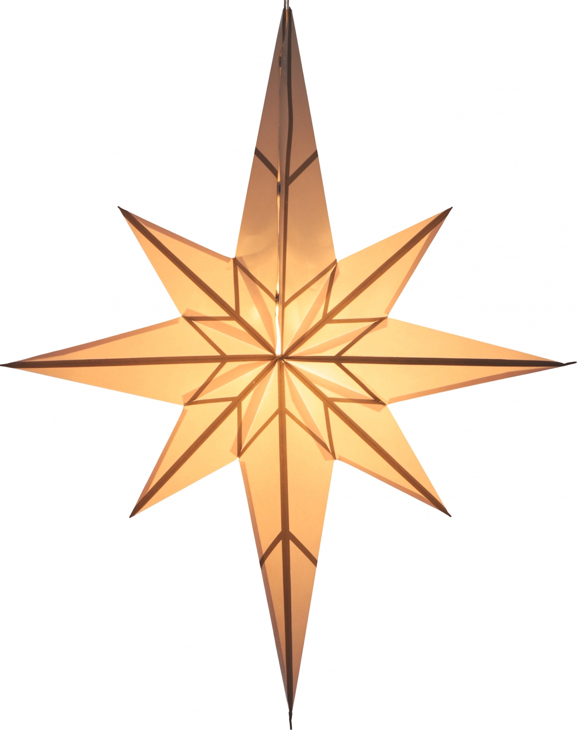 Platon 7 Nature GURU SHOP Faltbarer Advents Leucht Papierstern Star Fensterdeko Weihnachtsstern 60 cm 